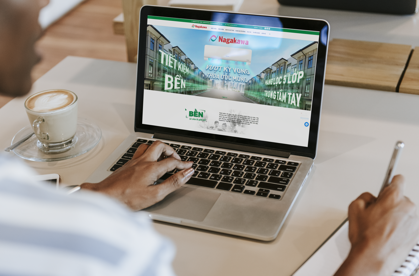Website design project for NAGAKAWA corporation