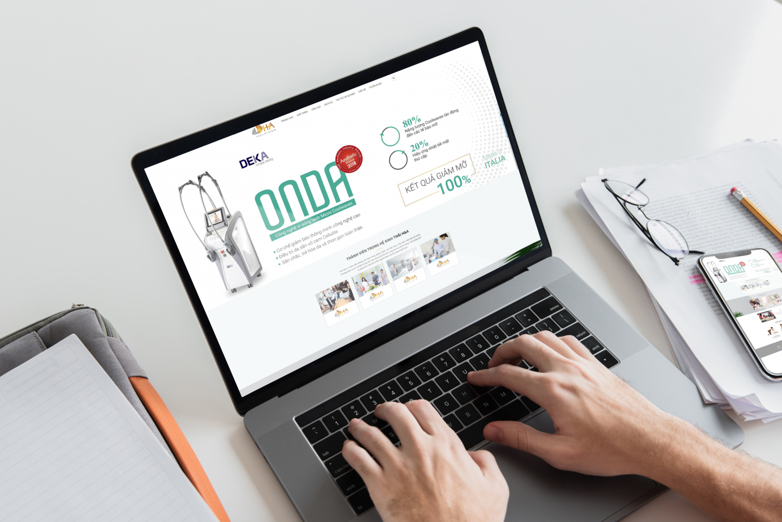 Website design project to introduce HA HOLDING Group