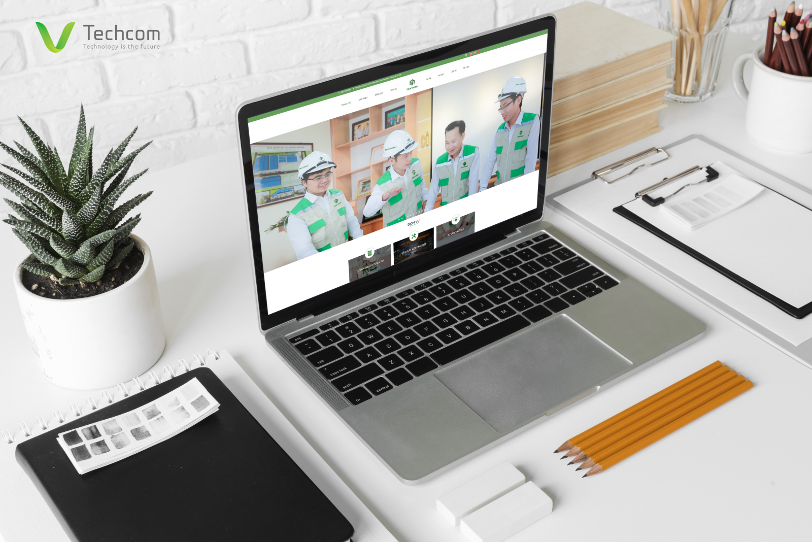 Website design project for Tien Thinh Construction Joint Stock Company