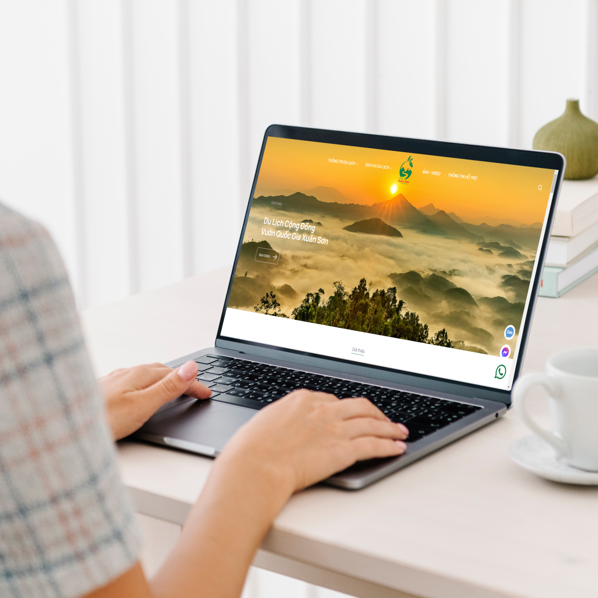 Xuan Son National Park Community Tourism Website design project